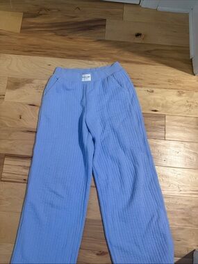 aerie Light Blue Ribbed Jogger Pants for Kids